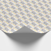 Es ist Twins Elephant Gift Wrap, Twins Baby Shower Geschenkpapier (Ecke)