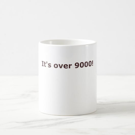 Es ist über 9000! kaffeetasse (Mittel)