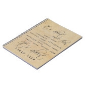 Es ist über ihr Leben - Notizbuch Notizblock (Linke Seite)