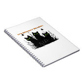 Es ist unheimliche Jahreszeit schwarze Katzen Klas Notizblock (Rechte Seite)