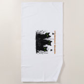 Es ist unheimliche Jahreszeit schwarze Katzen Klas Strandtuch (Vorderseite)