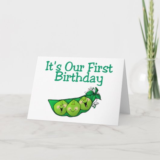 Es ist unser erster Geburtstag (2) Karte (Vorderseite)