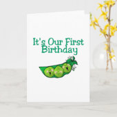 Es ist unser erster Geburtstag (2) Karte (Gelbe Blume)