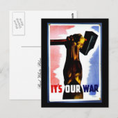 Es ist unser Krieg Postkarte (Vorne/Hinten)