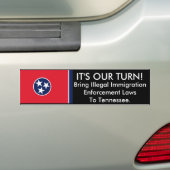 Es ist unsere Drehung, Tennessee-Autoaufkleber Autoaufkleber (Auf Auto)
