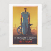 Es ist unsere Flagge. Kämpfe darum! Work_Propagand Postkarte (Vorderseite)