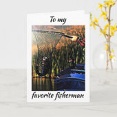 ES IST VALENTINTAG *MEIN LIEBLINGSFISCHER** KARTE (Gelbe Blume)