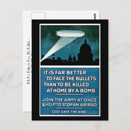 Es ist viel besser, den Kugeln zu begegnen... Postkarte (Vorne/Hinten)