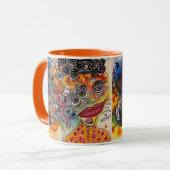 "Es ist viel zu voll hier!" Tasse von Getränken (Vorderseite Links)