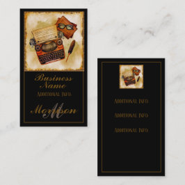 Es ist Vintag 2 geschrieben Visitenkarte