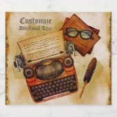 Es ist Vintag geschrieben Alkoholflaschenetikett (Einzelnes Label)