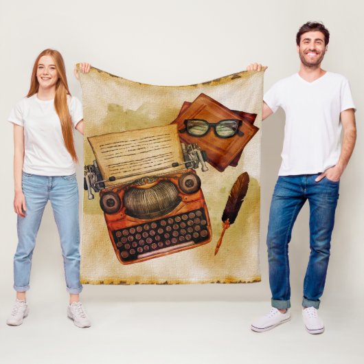 Es ist Vintag geschrieben Fleecedecke (Beispiel)