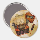 Es ist Vintag geschrieben Magnet (Vorderseite/Rückseite)