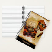 Es ist Vintag geschrieben Notizblock (Innen)