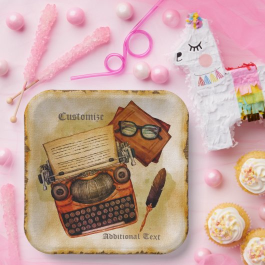 Es ist Vintag geschrieben Pappteller (Party)