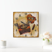 Es ist Vintag geschrieben Quadratische Wanduhr (Zuhause)