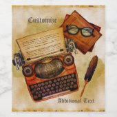 Es ist Vintag geschrieben Weinetikett (Einzelnes Label)