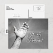 Es ist vollbracht Postkarte (Vorne/Hinten)