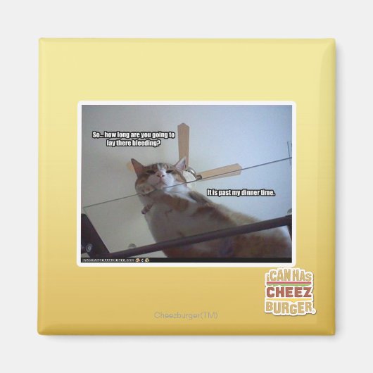 Es ist vorbei an meinem Abendessen Magnet (Vorne)