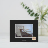 Es ist vorbei an meinem Abendessen Postkarte (Stehend Vorderseite)