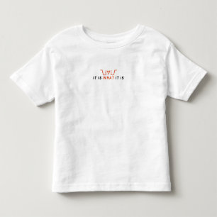 Es Ist Was Es Ist ツ Schulterzucken-Emoticon Kleinkind T-shirt