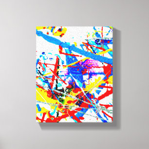 Es ist was es ist Primärfarbe Abstract Leinwanddruck
