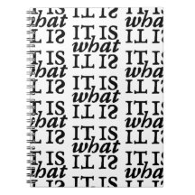 "Es ist, was es ist" Schwarz-Weiß-Typografie