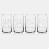 "Es ist, was es ist" Typografie Dosenglas (Rechts)