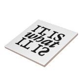 "Es ist, was es ist" Typografie Fliese (Seite)