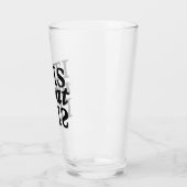 "Es ist, was es ist" Typografie Glas (Links)