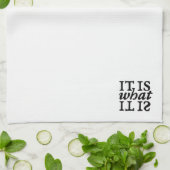 "Es ist, was es ist" Typografie Küchentücher (Gefaltet)