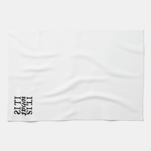 "Es ist, was es ist" Typografie Küchentücher (Horizontal)