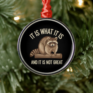 Es ist was es ist und es ist kein großartiger Wasc Ornament Aus Metall