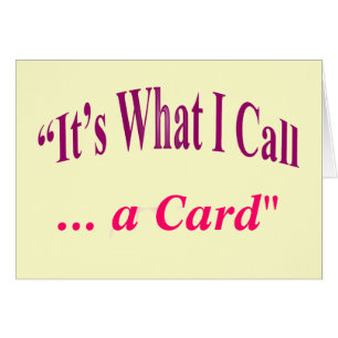 "Es ist, was ich nenne… "