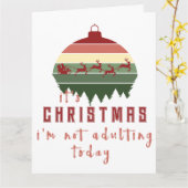 Es ist Weihnachten, dass ich heute nicht erwachsen Karte (Gelbe Blume)