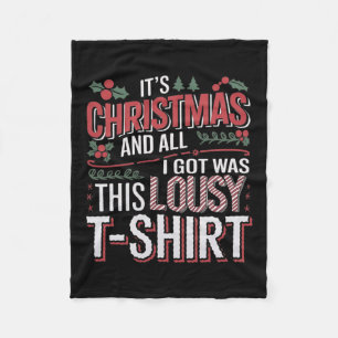 Es ist Weihnachten und alles, was ich Got, waren d Fleecedecke