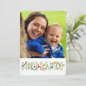 Es ist Weihnachten - Vertikale Fotokarte Einladung (Stehend Vorderseite)