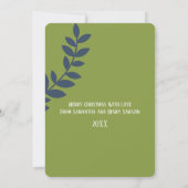 Es ist Weihnachten - Vertikale Fotokarte Einladung (Rückseite)