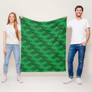 Es ist Weihnachten Y'All Wortkunst Grün Fleecedecke