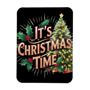 Es ist Weihnachts Zeit Grafik digitale Kunst Magnet