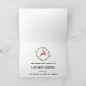 Es ist Weihnachtsfeiertags-Gruß-Karte Feiertagskarte (Innenseite)