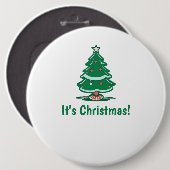 Es ist Weihnachtsknopf Button (Vorne & Hinten)