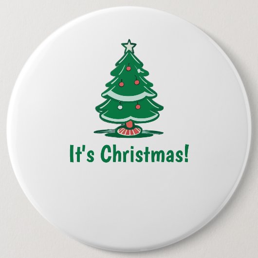 Es ist Weihnachtsknopf Button (Vorderseite)