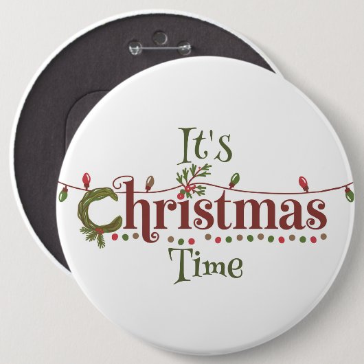 Es ist Weihnachtszeit Button (Vorne & Hinten)