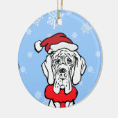 Es ist Weihnachtszeit Keramik Ornament (Links)