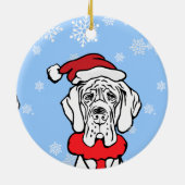 Es ist Weihnachtszeit Keramik Ornament (Hinten)