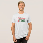 Es ist Weihnachtszeit Tri-Blend Shirt (Vorderseite voll)