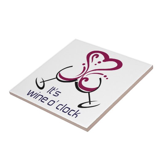 Es ist Wein oder Uhr Fliese (Seite)