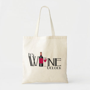 Es ist Wein-Uhr Tragetasche