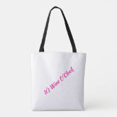 Es ist Weinzeit Tasche (Rückseite)